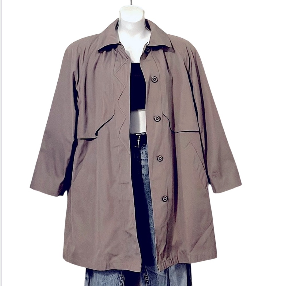 London Fog Woman’s Vintage Lightweight Removable Lining Mid Length Trench Coat 6